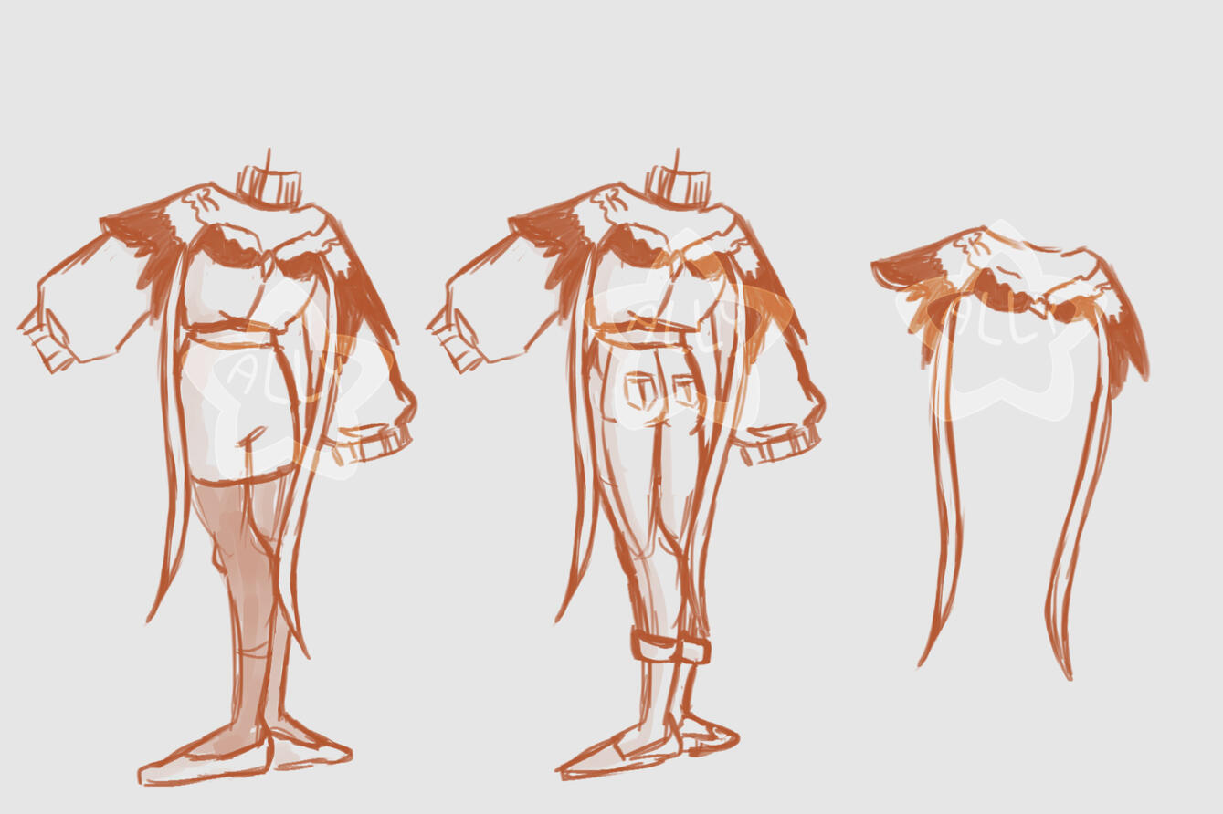 Sketches for the Commission Above