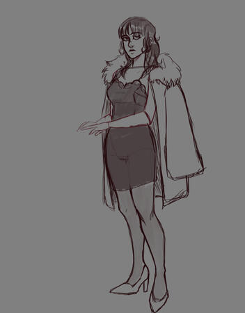 WIP of Sofia Falcone fanart