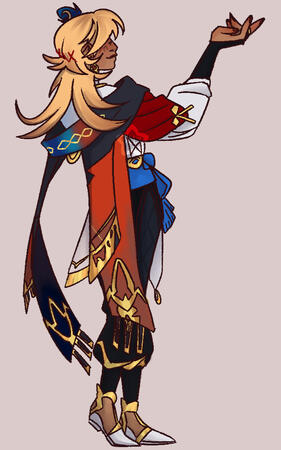 Fanart of Kaveh from Genshin Impact