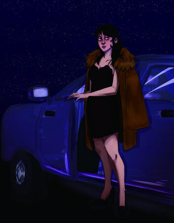 Fanart of Sofia Falcone Gigante from The Penguin