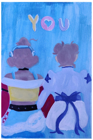 A zine about two friends who live a double life as magical girls.