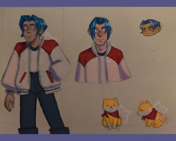 Apollo and Piper Character Ref Sheet