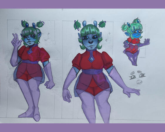 Celeste Character Ref Sheet